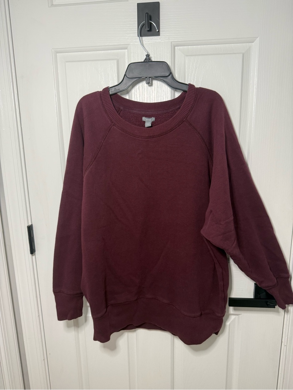 aerie Burgundy Crewneck Sweatshirt
